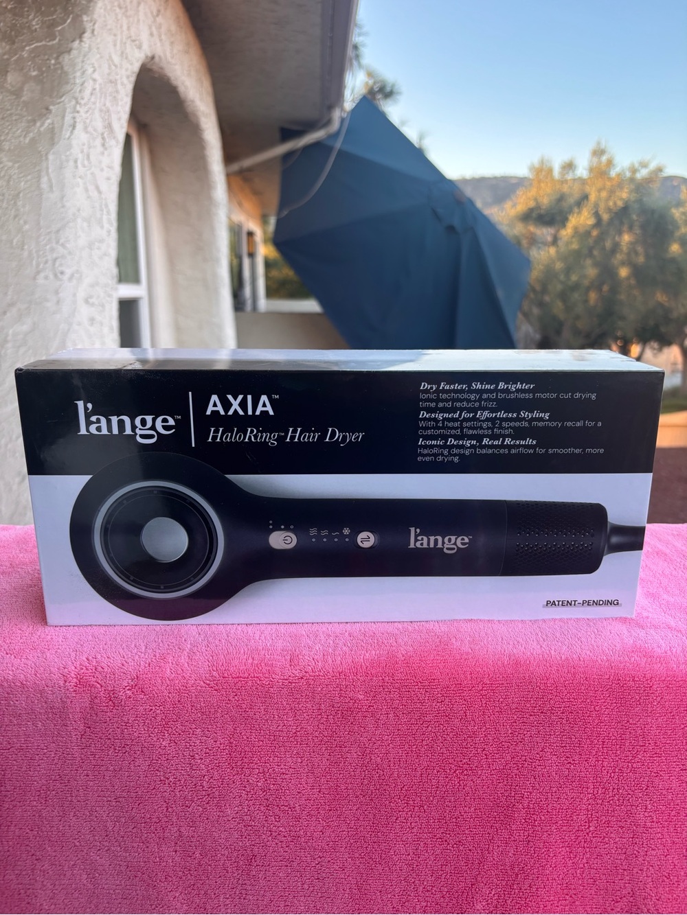 Lβange Axia HaloRing Ionic Hair Dryer Black Brushless Motor 1300W